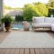 Homeroots 5' X 8' Beige And Ivory Damask Washable Indoor Outdoor Area Rug 595122 - alternate 5