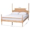 Baxton Studio Caliana Bobbin Four-Poster Platform Bed, Queen, Natural Brown 264-14395-ZORO - alternate 3