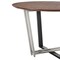 Homeroots 48" Brown And Black Iron Sled Base Round Top Dining Table 569434 - alternate 7