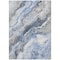 Homeroots 9' X 12' Blue And Silver Abstract Washable Indoor Outdoor Area Rug 618422 - alternate 3