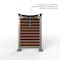 Ghent 63''W x 92''H Preserve, Single Unit, Glass, Walnut Slat Wall, Anodized Silver Frame PSV1FGSSILNAWWAL - alternate 3