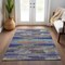 Homeroots 3' X 5' Lavender Pink And Blue Abstract Washable Indoor Outdoor Area Rug 612521 - alternate 3