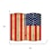 Homeroots 84" Red Natural And Blue American Flag Reversible Canvas Folding Four Panel Room Divider 274693 - alternate 2