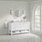 James Martin Vanities Breckenridge 60 in. Single Vanity, Bright White, w/ 3 CM Carrara Marble Top 330-V60S-BW-3CAR - alternate 2