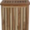 Homeroots Compact Teak Laundy Storage With Removable Bag In Natural Finish 376759 - alternate 3