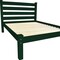 Homeroots Dark Green Solid Wood Queen Bed Frame 546890 - alternate 2