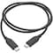 Tripp Lite USB 2.0 Cable USB Type C to USB C 3A Rating, USB-IF Cert M/M 3ft U040-C03-C - alternate 2