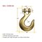 Mytee Products 5/16in Clevis Slip Hook - 4,700 LBS WLL Heavy Duty Grade 70 Tow Chain Hook CH516-SH - alternate 2