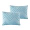 Homeroots Blue Queen Polyester 180 Thread Count Washable Duvet Cover Set 529056 - alternate 4
