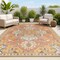 Jonathan Y Bijan Traditional Vintage Medallion Reversible Machine-Washable Terra/Blue/Cream 3ft x 5ft Area Rug SVH107A-3 - alternate 1