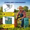 Ipower YSSOA Heavy Duty Garden Kneeler and Seat - Extra Wide 11in EVA Cushion, 350lb Capacity Folding Gard GLSEATFOLDASSEM10WPAD - alternate 2