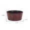 Homeroots 12in Red Recycled Plastic Indoor Outdoor Round Pot Planter 488306 - alternate 2