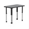 Correll Rectangle 27 in W, 20 in L, 25 in to 35 in H, Particleboard, Gray Granite AD2027TF-REC-15 - alternate 1