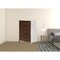 Homeroots 35" Dark Walnut And Grey Manufactured Wood Five Drawer Chest 473082 - alternate 3