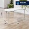 Flash Furniture Wren 72 in x 48 in Kidney Adjustable Height Activity Table, Thermal Laminate Top, Standard Legs, White XU-A4872-KIDNY-WHT-T-A-GG - alternate 4