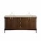 James Martin Vanities Kinnsden 72" Double Vanity, Sable Oak w/ 3 CM Tajnar Eclos Top D680-V72-SBK-3TJR - alternate 1