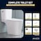 Anzzi Two-Piece Elongated Toilet in White with Soft-Close Lid, 1.6 GPF Flush, (Toilet Only) TL-AZ600 - alternate 3