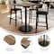 Flash Furniture Commercial 36" SQ Natural HPL Tabletop with Black Bar Height RD Base ST-SQ36-NAT-TR24B-GG - alternate 3