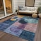 Homeroots 10' X 14' Blue Green And Copper Geometric Washable Indoor Outdoor Area Rug 604317 - alternate 2