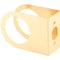 Prime-Line Defender Security 1-3/8'' x 2-3/8'' Brass Contemporary Door Reinforcer U 10260 - alternate 1