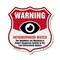 Signmission Neighborhood Crime Watch Shield Sign War, 12 Inch X 12 Inch, Plastic Sign SHI-P-12-387 - alternate 1