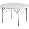 Flash Furniture Round Wh 48Rnd Plastic Bi-Fold Table, 47.75" W, 47.75" L, 29.5" H, Plastic Top, White DAD-122RZ-GG - alternate 1