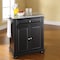 Crosley Alexandria Granite Top Portable Kitchen Island/Cart KF30023ABK - alternate 2
