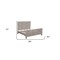 Homeroots Three Piece Gray Solid Wood Bedroom Set 569578 - alternate 2