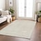 Homeroots 5' X 8' Beige And Ivory Geometric Washable Indoor Outdoor Area Rug 600721 - alternate 3