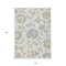 Homeroots 10' X 14' Ivory Gray And Gold Floral Washable Indoor Outdoor Area Rug 589481 - alternate 4