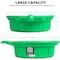 Neiko Large Coolant/Oil Drain Pan, 4 Gallon (16L) Capacity, Antifreeze Green Plastic Anti Splash Oil Pan 20761A - alternate 2