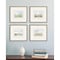 Homeroots Set Of Four Afternoon Gold Framed Print Wall Art, 4PK 525878 - alternate 2