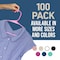 Lifemaster Heavy-Duty Plastic Hangers, Non-Slip, Space-Saving, Holds 5 lbs, Pink, 100PK LMPLCPIK100 - alternate 2