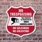 Signmission No Trespassing Sign This Property Is Pro, 6 Inch X 6 Inch, Plastic Sign SHI-P-6-425 - alternate 2