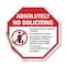 Signmission Absolutely No Soliciting No Politi, 10 Inch X 10 Inch, Vinyl Decal OC-D-10-18 - alternate 1