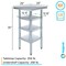 Amgood 20in D x 20in L Stainless Steel Table, Three Undershelves AMG WT-2020-3SH-Z - alternate 4