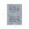 Homeroots 9' X 12' Blue And Denim Blue Aztec Washable Indoor Outdoor Area Rug 616596 - alternate 3