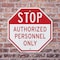 Signmission Stop Authorized Personnel Only, 10 inch X 10 inch, Aluminum Metal Signs, 2PK OC-A-2PACK-10-217 - alternate 2