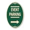 Signmission Thanks for Coming Turn Right for Exit Event P, 12 In X 18 In Architectural, Heavy Gauge Aluminum A-OV-G-1218-22823 - alternate 1