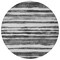 Homeroots 8' Charcoal And Gray Round Striped Washable Indoor Outdoor Area Rug 605893 - alternate 2