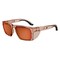 Ergodyne Translucent Tan Frame Bronze Mirror Lens Safety Glasses, AFAS Polarized Mirrored Lenses SIXTEN-AFASPM - alternate 3