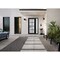 Vdomdoors Front Exterior Prehung FiberGlass Door Frosted Glass / Manux 8312 Matte Black / Sidelight Exterior MANUX8312EXD-BLK-W36+12 x H80-LH - alternate 3