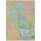 Homeroots 3' X 5' Pink Key Lime And Sky Blue Abstract Washable Indoor Outdoor Area Rug 609214 - alternate 4