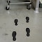 Brady ToughStripe Max Floor Marking Footprint 10 in W x 4 in H Black, 20PK 177108 - alternate 2