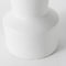 Homeroots 9" White Abstract Cylinder Ceramic Table Vase 397592 - alternate 4
