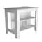 Homeroots White and Gray 41in Kitchen Island With Storage 474093 - alternate 3