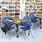 Regency Square Kee Mobile Adjustable Classroom Table W/ 4 Andy Chairs, 48 in W, 48 in L, Noble Oak TB4848NOAPCBK40NV - alternate 3