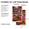 Signmission Meat Market, Vinyl Decals Only 24 Inch x 36 Inch, Vinyl Decal, 2PK DSB-2436-2PACK-Meat Market - alternate 2