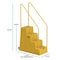 Us Weight 4-Step Yellow Rolling Safety Step Stool with Handrails & Wheels SS400 - alternate 3