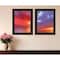 Homeroots Set Of Two Sunset Black Framed Print Wall Art, 2PK 408080 - alternate 2
